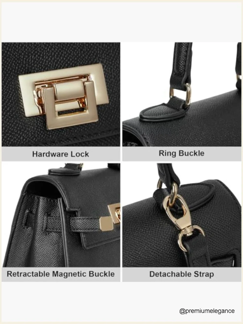 Mini Satchel Bag Top Handle Purse for Women Small Crossbody Handbag with
